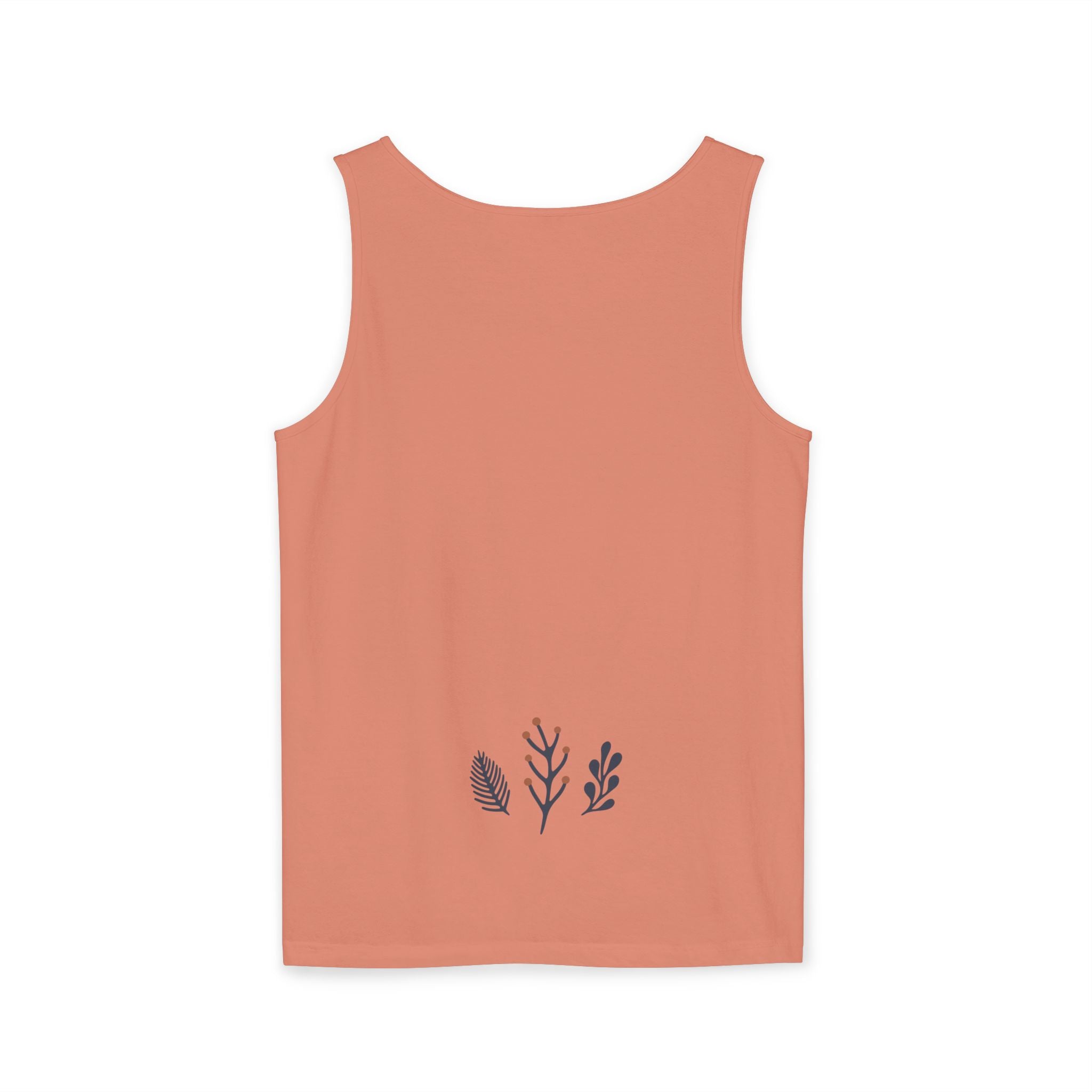 Floral Folk Circle Tank Top — Boho Botanical Graphic