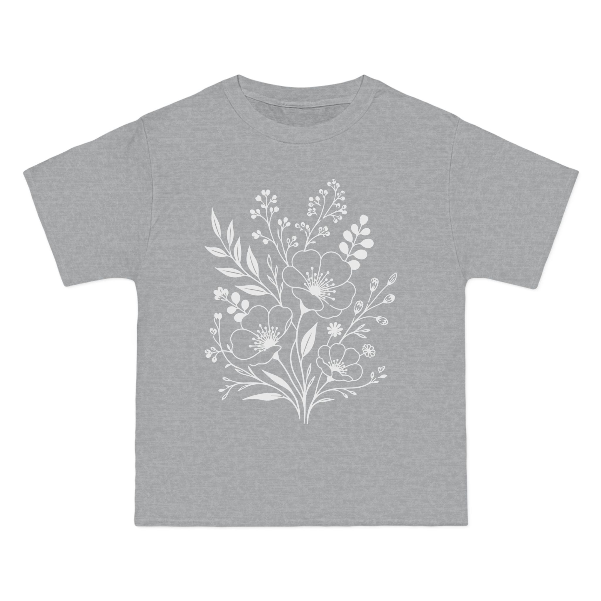 Boho Wildflower T-Shirt | Botanical Floral Print Comfort Tee for Women
