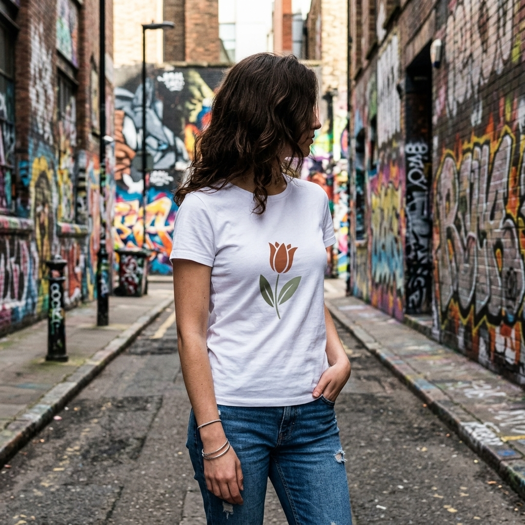 Tulip Graphic T-Shirt — Minimal Floral Tee