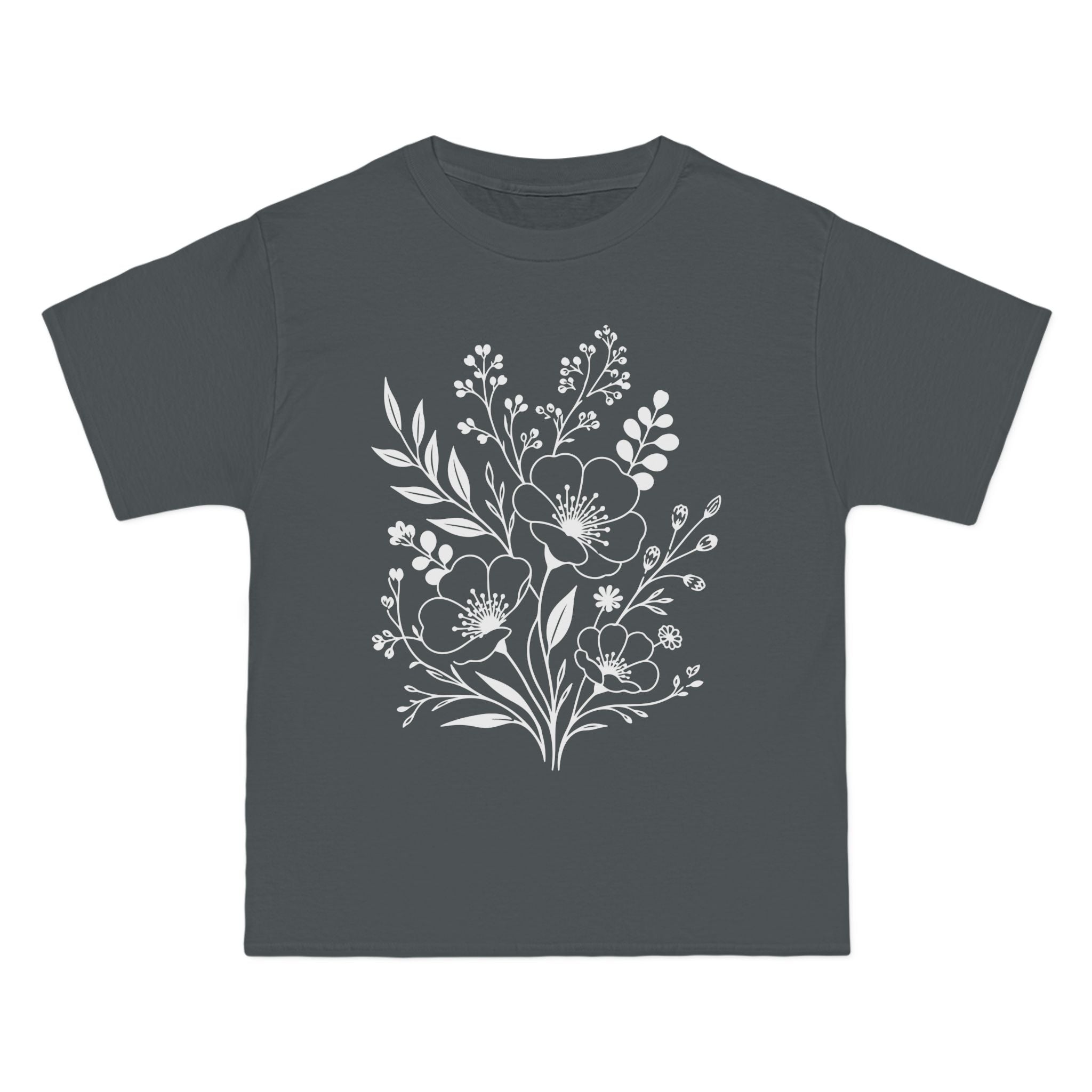 Boho Wildflower T-Shirt | Botanical Floral Print Comfort Tee for Women