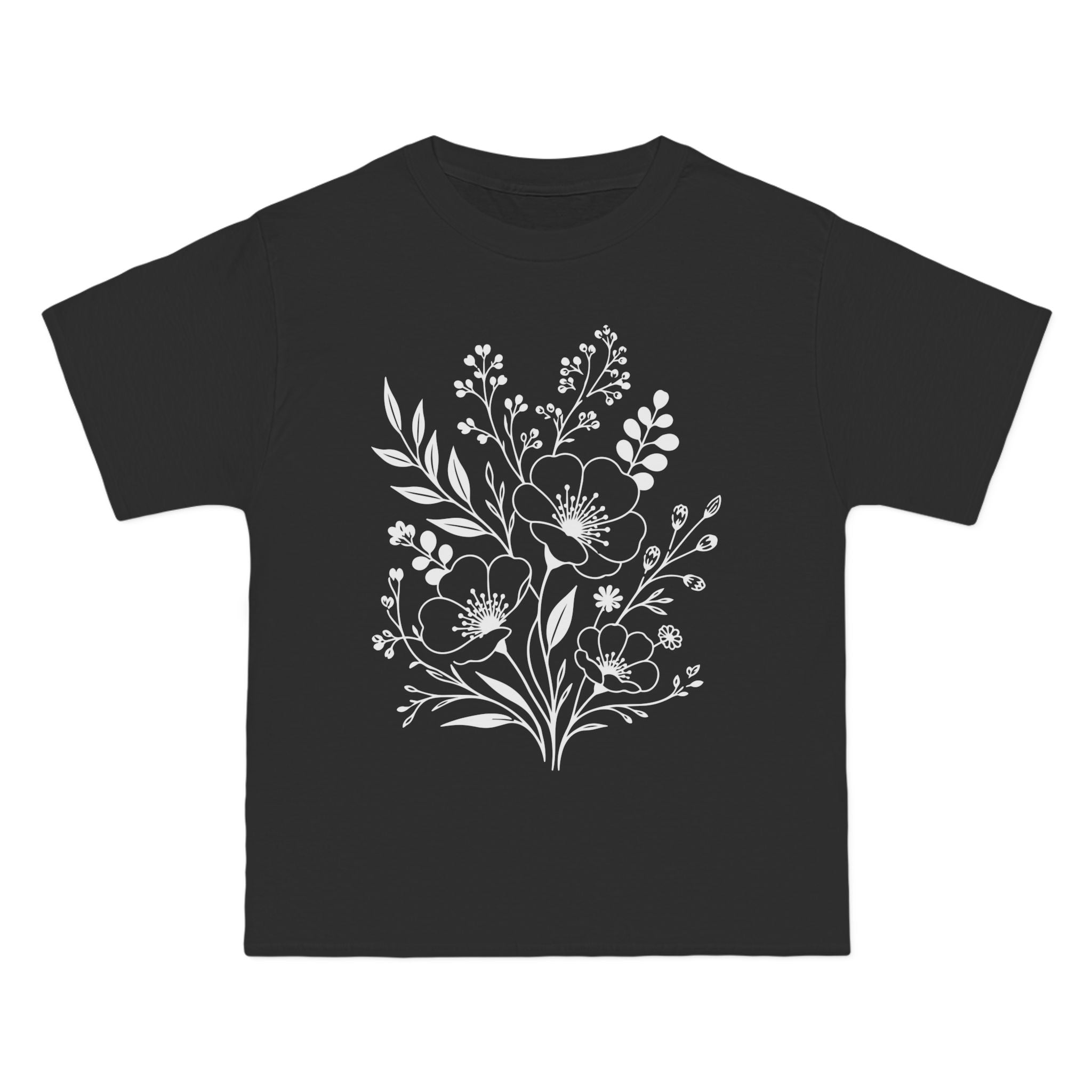 Boho Wildflower T-Shirt | Botanical Floral Print Comfort Tee for Women
