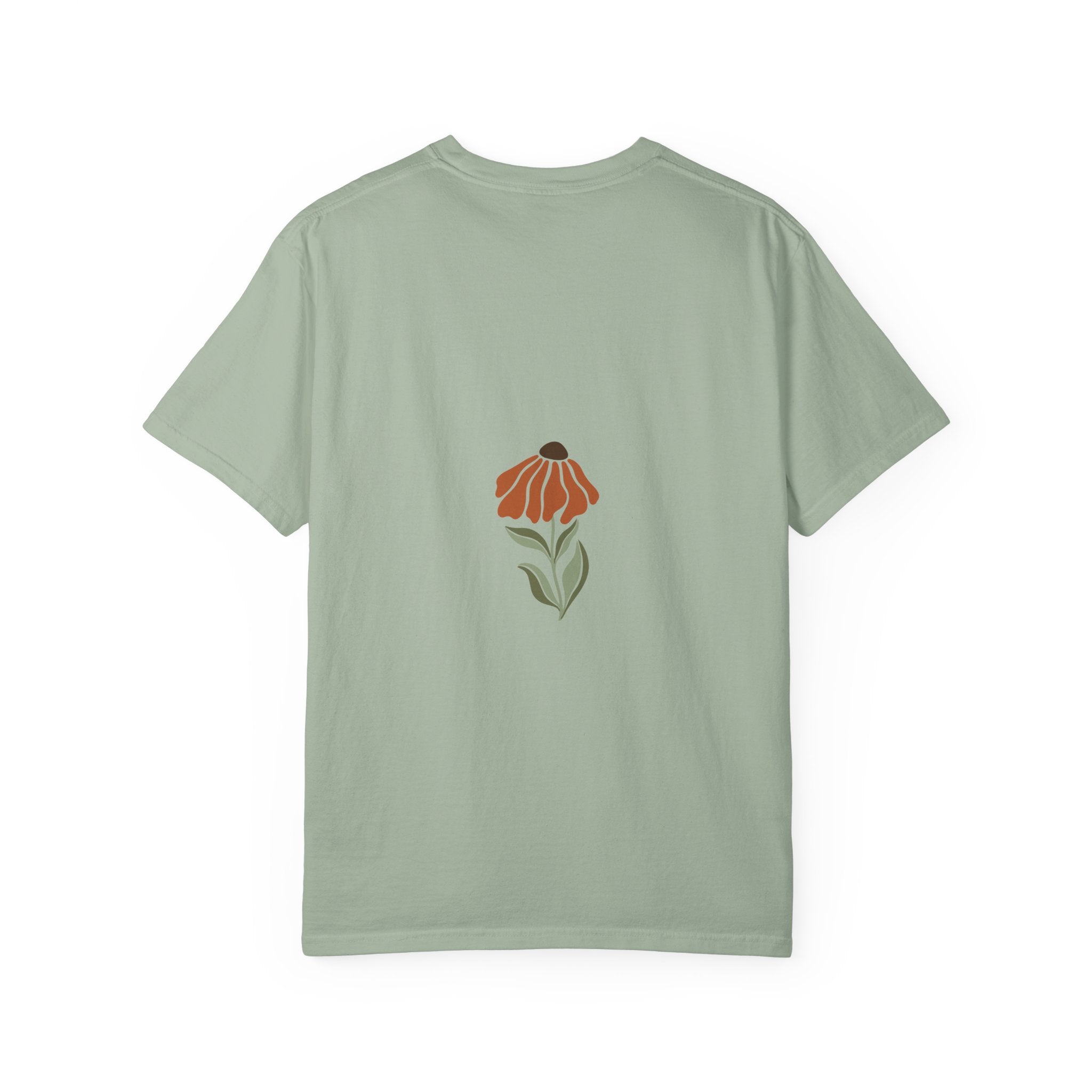 Floral Retro Bloom T-Shirt — Earthy Vintage Flower Print