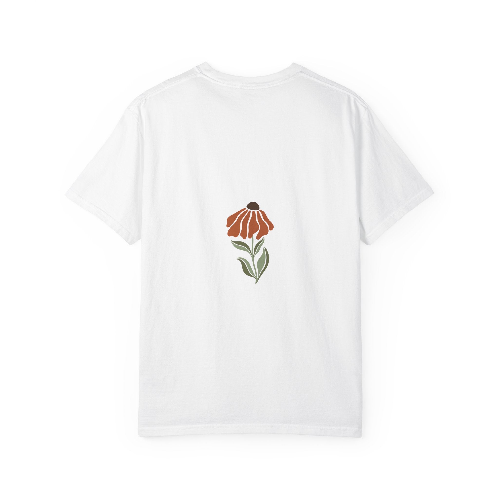 Floral Retro Bloom T-Shirt — Earthy Vintage Flower Print