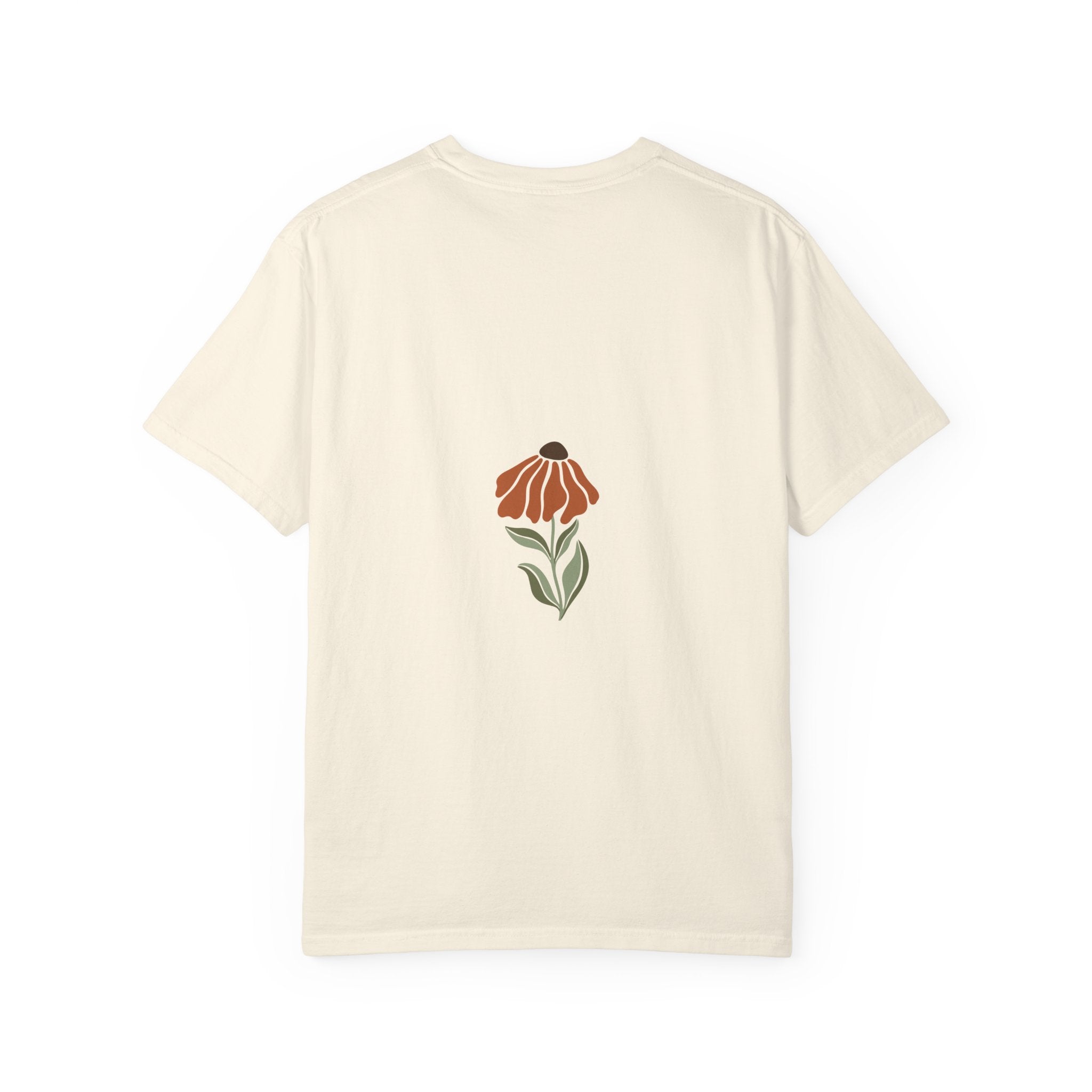 Floral Retro Bloom T-Shirt — Earthy Vintage Flower Print