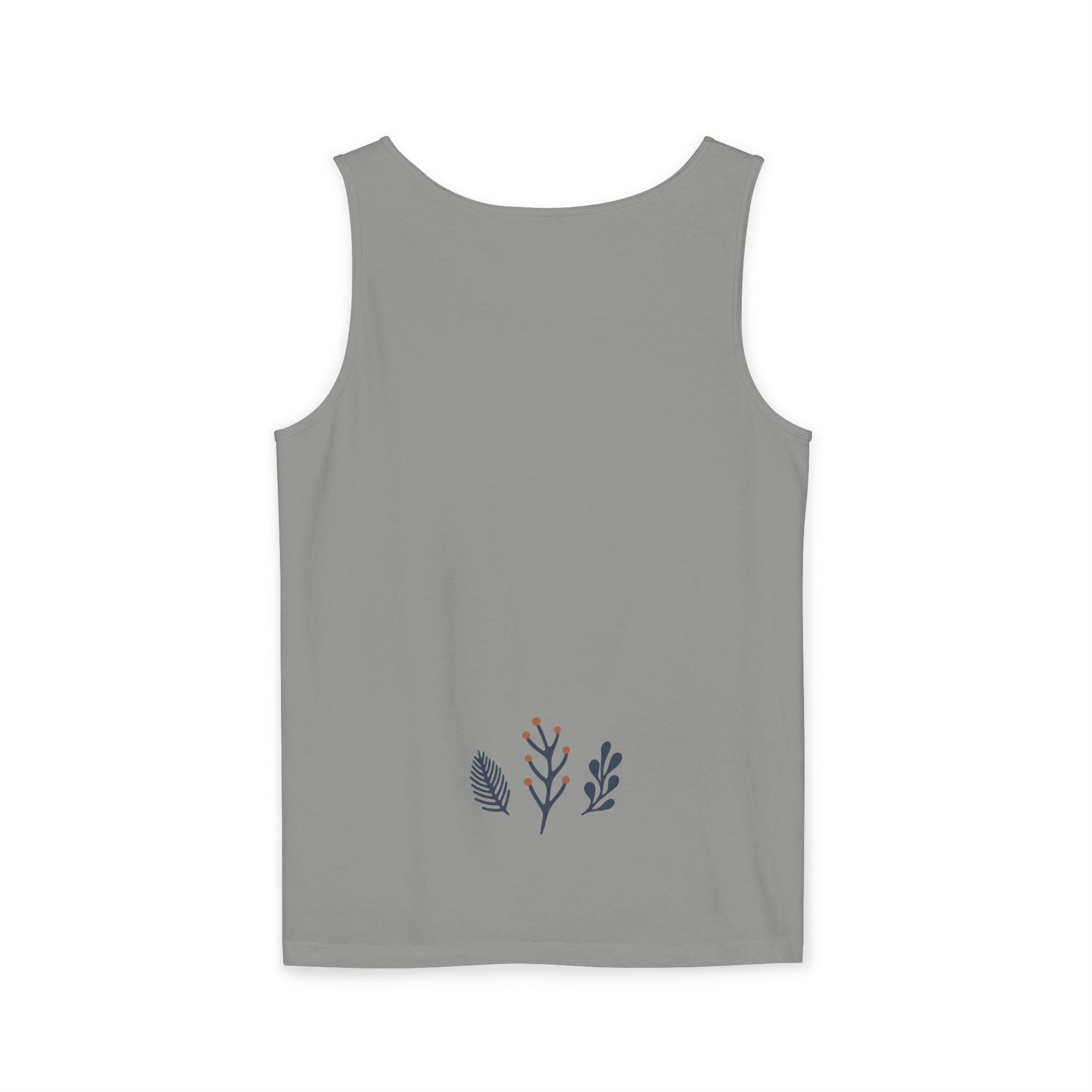 Floral Folk Circle Tank Top — Boho Botanical Graphic