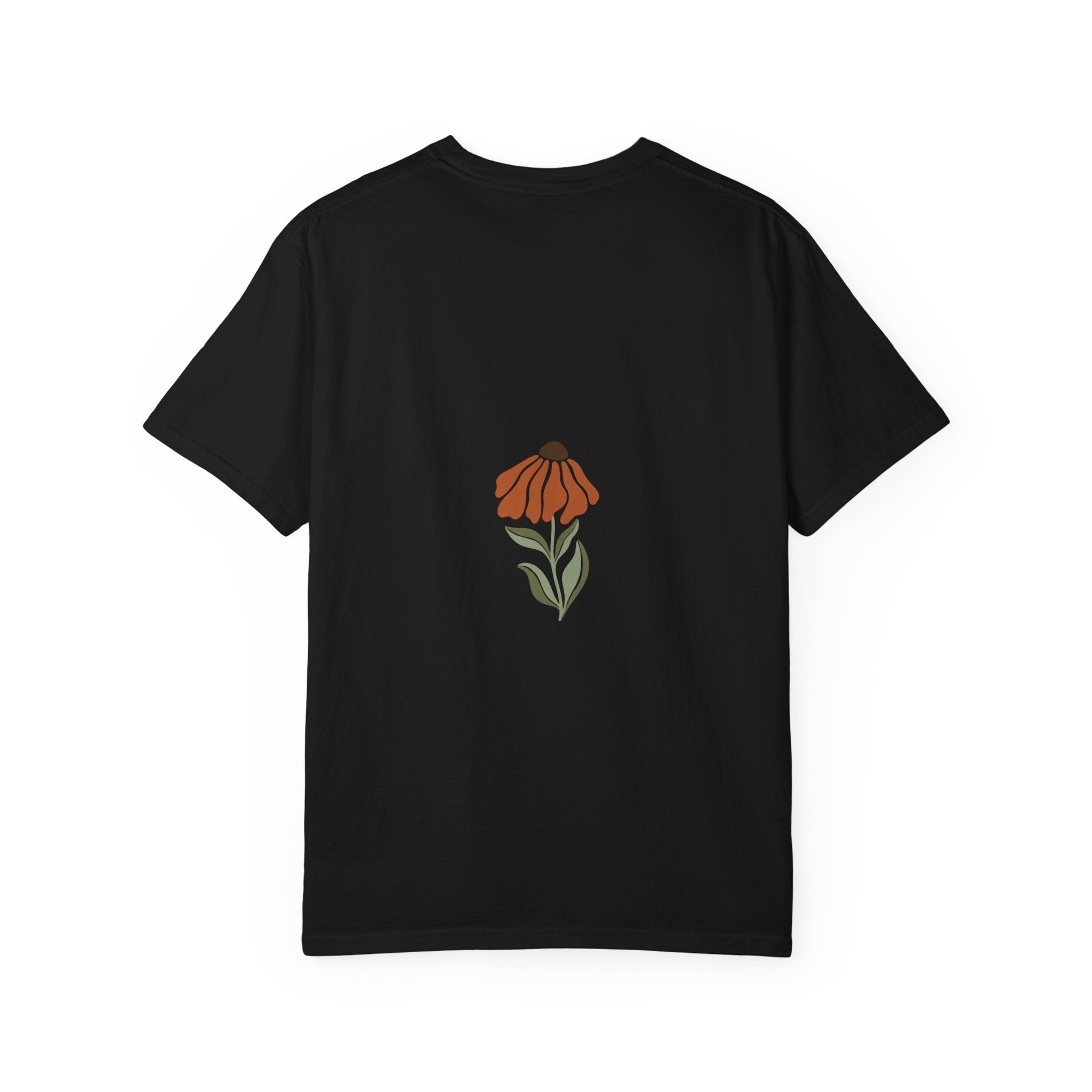 Floral Retro Bloom T-Shirt — Earthy Vintage Flower Print