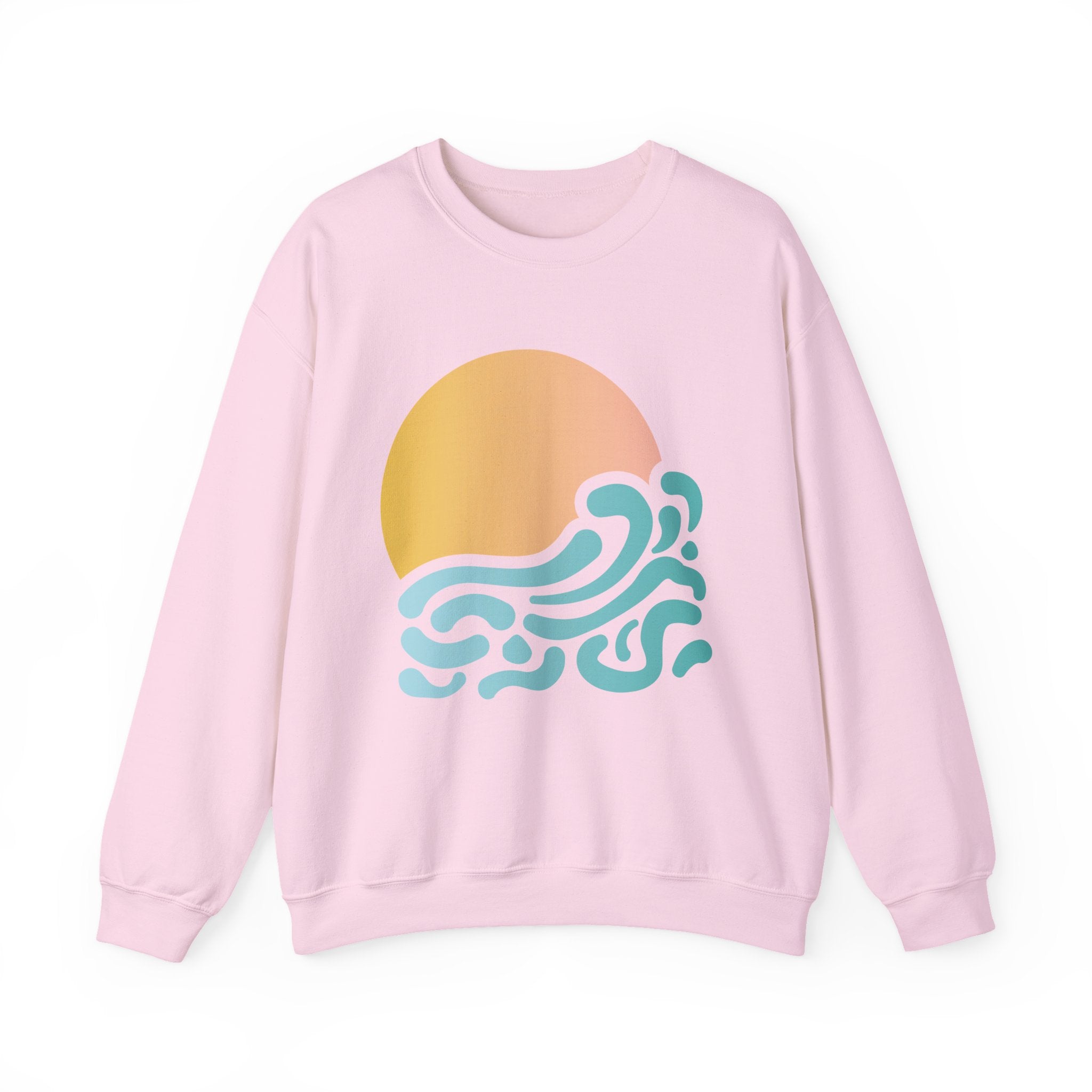 Sunset Waves Sweatshirt —  Beach Crewneck